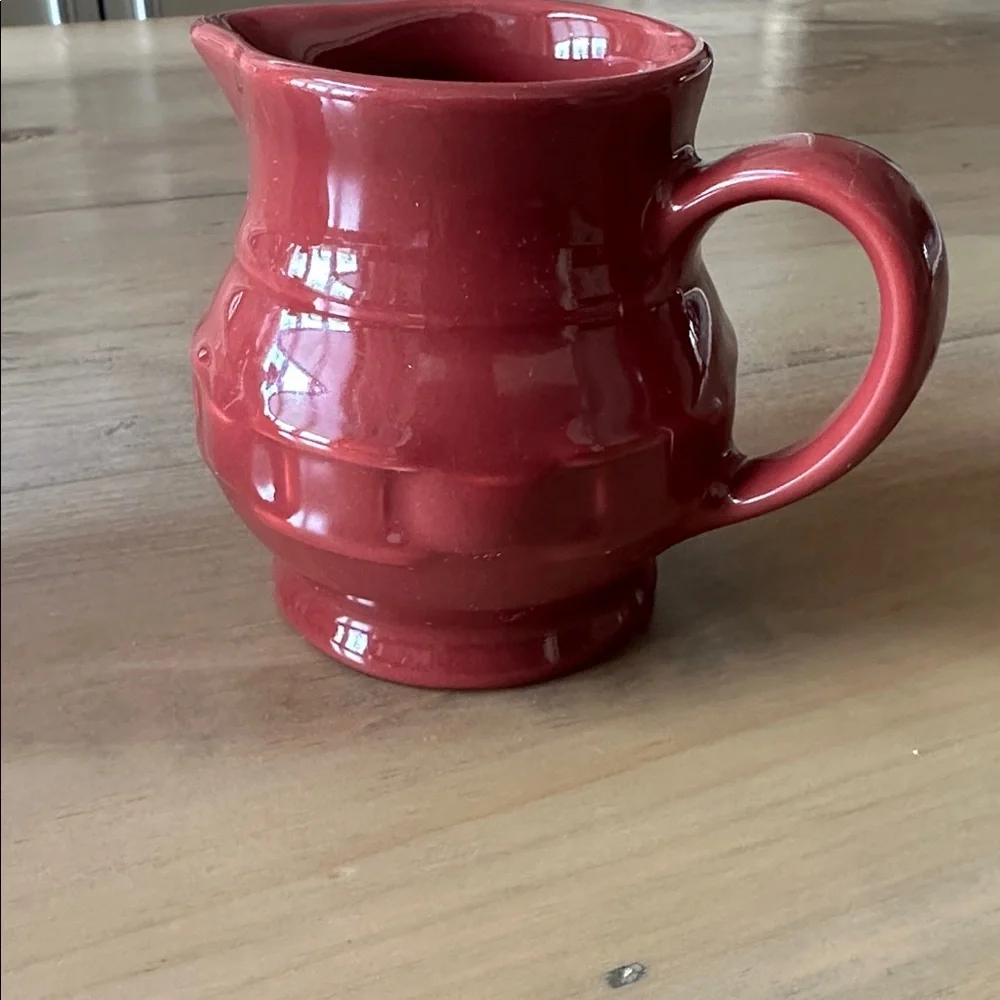 Longaberger Pottery Cream & Sugar Set - Picture 3 of 5